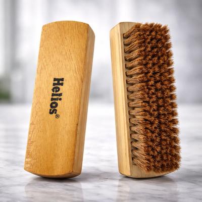 HELIOS WOODEN SHOE POLISH BRUSH WHITE